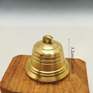 Campana de metal de latón hecha a mano, campana decorativa colgante para jardín, porche y patio, campana decorativa vintage de metal, campana de latón antigua - Product Image 1