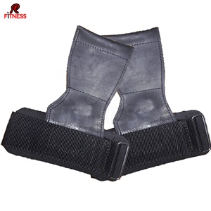 ถุงมือยกน้ำหนักแบบมีสายรัดข้อมือ ป้องกันฝ่ามือ พร้อมตัวล็อคแบบ Heavy Duty  ทำจากยางธรรมชาติและ PVC บุนวม สำหรับการเพาะกาย - Product Image 5