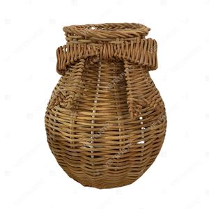 Jarrón Decorativo Festivo en Forma de Lazo, Tejido con Bambú y Ratán, para Decoración de Mesa, Florero - Product Image 3
