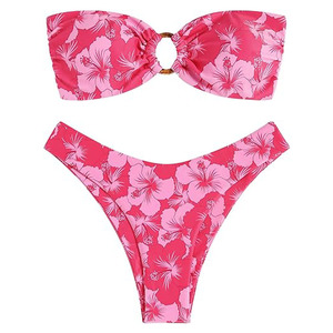 Nouveauté, ensemble de bikini 2 pièces pour femmes entièrement personnalisé, de haute qualité, séchage rapide, respirant, confortable, maillot de bain à prix avantageux - Product Image 1