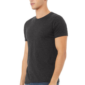 T-shirt décontracté pour homme en coton 100% noir, coupe régulière, col rond, manches courtes, séchage rapide, respirant, tailles XS-XL - Product Image 6