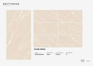 Azulejos de porcelana con acabado satinado de lujo, tamaño 600x1200, azulejos grandes para pisos y paredes, para sala de estar, cocina e interiores premium. - Product Image 5