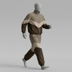 Men Color Block Tracksuit Set Zip Up Jacket and Jogger <b>Pants</b> Lightweight Windbreaker Sportswear OEM wholesaler manufactures - Product Image 2