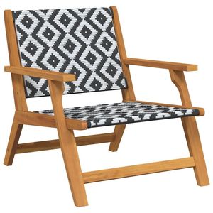 Set di mobili da giardino in bianco e nero, 2 pezzi, 26,38 x 30,71 x 28,74 pollici - Product Image 4