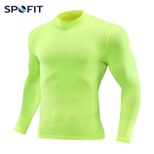 Custom <b>Compression</b> <b>Shirt</b> <b>Men</b> Long Sleeve Gym Wear Quick Dry Rash Guard Fitness Base Layer Sports <b>Shirt</b> OEM Manufacturer - Product Image 4