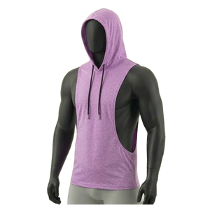 Vêtements de sport de haute qualité, gilet de fitness pour hommes avec capuche, débardeur de musculation pour hommes, sous-vêtement de fitness, chemise sans manches - Product Image 6