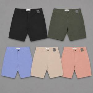 Pantalones Cortos Chino de Algodón para Hombre, Corte Recto, Casuales, de Sarga, para Verano, Venta al por Mayor, OEM, ODM, Marca Privada, Lote en Stock, Exportación - Product Image 6
