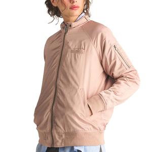 Best Selling Women's Breathable Satin Varsity Bomber Jacket Hot Selling Light <b>Weight</b> Comfortable Satin Jackets - Product Image 2