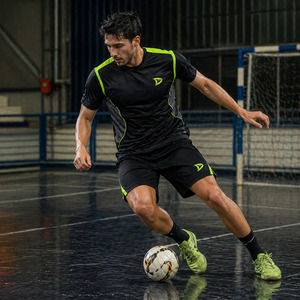 Conjunto de Ropa de Fútbol Sala Personalizada al por Mayor, Camiseta y Pantalones Cortos de Fútbol de Secado Rápido para Hombre, Kit de Entrenamiento de Fútbol Transpirable de Malla, Ropa Deportiva para Interiores - Product Image 4