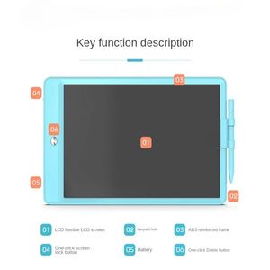 Tavoletta di scrittura LCD impermeabile cancellabile Doodle Board per educazione precoce tavolo da disegno magnetico regalo gratuito per 3 ragazzi di 8 anni - Product Image 4