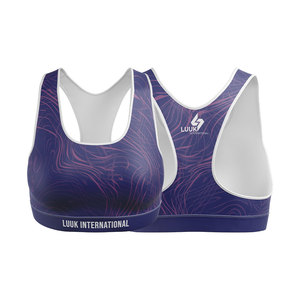 Sujetador Deportivo Personalizado LUUK INTERNATIONAL para Mujer, Ligero, de Alta Sujeción, Estilo Racerback, Sin Costuras, de Spandex, para Yoga, Gimnasio y Entrenamiento - Product Image 4