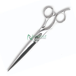 Ciseaux de coiffure professionnels faits à la main pour barbiers, lame affûtée, design pliable, pour droitiers, en acier inoxydable, logo personnalisé - Product Image 6