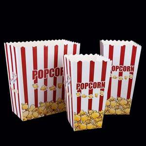 EcoRev Custom Eco-Friendly Biodegradable Compostable Recyclable Double Wall Disposable <b>Paper</b> Popcorn Pail Cups 200ml Food Grade - Product Image 2