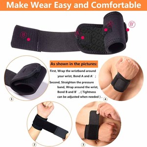 Support de poignet réglable, sangle de compression ergonomique pour le poignet et attelle de poignet pour le fitness - Product Image 6