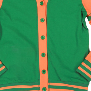 Cardigan pour homme de l'Université FAMU, orange et vert, pull en tricot d'hiver, broderie unisexe, laine acrylique personnalisée, séchage rapide, col en V, manteau OEM - Product Image 4
