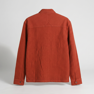 Veste gaufrée 100 % coton pour homme, décontractée, boutonnée sur le devant, avec poches plaquées, pour l'automne et l'hiver - Product Image 2