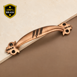 Copper Antique Step Cabinet Handle Decorative Furniture Hardware For Kitchen <b>Cupboards</b> Drawers Wardrobes And Interior - Product Image 4