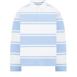 Camisa Polo a Rayas de Manga Larga para Hombre de Alta Calidad, Cómoda, Mezcla de Algodón, Estilo Casual Elegante, Uniforme de Golf, Fabricante y Proveedor - Product Image 1