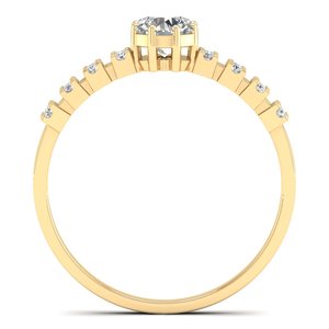 REYES แหวนเงินแท้ 925 ทรงกลม 0.61 กะรัต VVS1 มอยส์ซาไนต์ แหวนแต่งงานแบบกำหนดเองได้ ของขวัญแต่งงานสุดหรูสำหรับผู้หญิง - Product Image 4