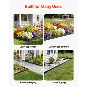 Confezione da 10 Bordure per Giardino in Acciaio Zincato da 40 x 4,5 Pollici con 11 Clip di Montaggio, Resistenti per Paesaggistica - Product Image 6