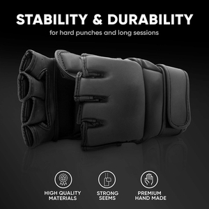 Guantes de Boxeo MMA Profesionales de Cuero PU con Logotipo Personalizado de Alta Calidad para Hombre, Cierre con Cordones para Soporte de Muñeca y Control de Humedad - Product Image 4
