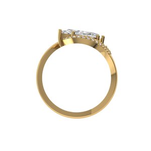 Bague en diamant de laboratoire taille marquise en argent 925, or 9 carats, 14 carats, 18 carats, bagues en diamant pour femme, bague de fiançailles - Product Image 4