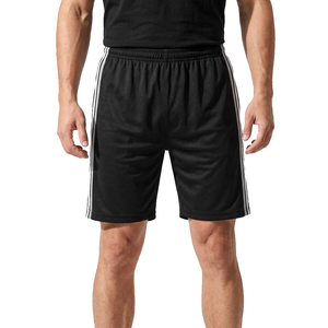 Shorts décontractés pour hommes avec logo personnalisé, 100% polyester, double rayures, respirants, taille élastique, pour l'entraînement, la course à pied et la salle de sport - Product Image 5