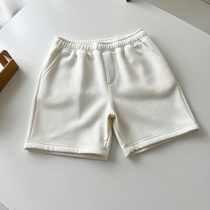 2025กางเกงขาสั้นของผู้ชายกางเกงขาสั้นผ้าฝ้าย100% พิมพ์ลายด้วยการปักสีทึบ - Product Image 2