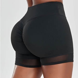 Pantalones Cortos Deportivos de Cintura Alta para Mujer, de Lona, de Secado Rápido, Holgados, para Entrenamiento, Yoga, Estilo Casual - Product Image 3