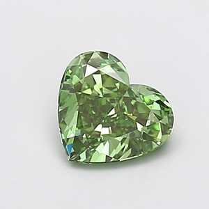 Diamante Verde Intenso en Forma de Corazón Romántico, Cultivado en Laboratorio, 5 Quilates, Claridad VS1, Corte Brillante, Diamante Verde Creado en Laboratorio para Joyería - Product Image 1