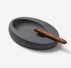 Cendrier moderne en métal, élégant, coupe-vent, pour extérieur, support à cendres de cigarette, décoration de table intérieure - Product Image 6