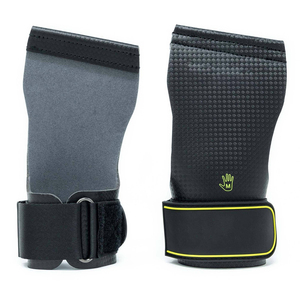 Agarraderas de Cuero para Levantamiento de Pesas, Diseño Personalizado, Sin Tiza, Sin Dedos, Antideslizantes, Correa de Muñeca Ajustable, para Gimnasio y Cross Training - Product Image 4