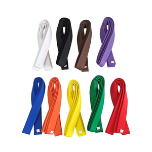Cinturones de Jiu Jitsu Brasileño con Logotipo Personalizado en Diferentes Colores, Posición Frontal del Logotipo Personalizada, Diseño Personalizado - Product Image 4