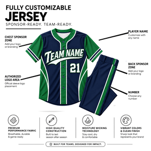Ensemble uniforme de baseball pour hommes, manches courtes, 100 % polyester, évacuation de l'humidité, personnalisable, toutes saisons, maillot et pantalon imprimés avec le nom de l'équipe - Product Image 5