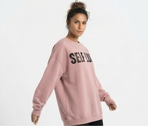Women Oversize <b>Puff</b> Printing Sweatshirt Drop Shoulder Crew Neck 100% Cotton Knitted Winter Wear Sweatshirt Baggy Ladies Shirts - Product Image 5