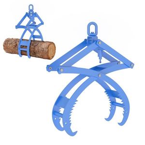 Pinze Automatiche per Tronchi da 20 Pollici, Robuste a 4 Griffe, con Blocco Automatico e Gancio Rotante a 360 Gradi, Capacità 2000 libbre, per Macchinari Forestali - Product Image 1