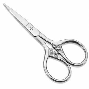 Tijeras de Bordado Profesionales de Acero Inoxidable, Tijeras de Costura Vintage con Punta Afilada para Recortar Cejas - Product Image 1