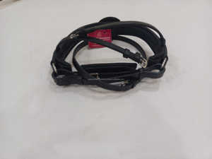 Muserolle en cuir verni de qualité supérieure pour chevaux - Product Image 3