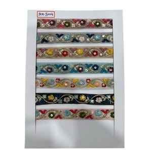 Encaje de algodón bordado de calidad premium hecho con hilos de algodón suaves y duraderos. - Product Image 1