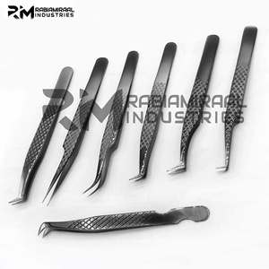แหนบต่อขนตาปลายแหลม RMI Professional Black Diamond Grip Customize Logo  ทำจากสแตนเลสเคลือบพลาสม่า - Product Image 4