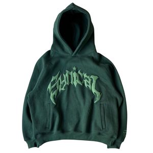 Custom Oversized Graphic Hoodie Womens <b>Skeleton</b> Rose Print Heavyweight Fleece Pullover Sweatshirt Y2K Vintage Streetwear Hoodies - Product Image 4