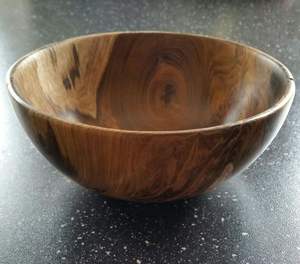 Tazón de Madera Natural Ecológico, Desechable, Hecho a Mano, de Lujo, Clásico, para Servir Alimentos, Acabado Liso, para Ensaladas, Sopas, Arroz - Product Image 4