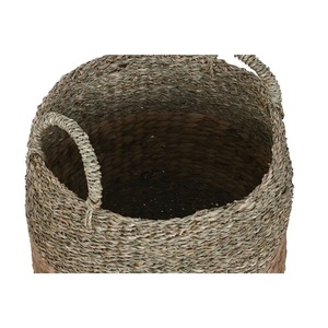 Juego de 3 cestas con jacinto de agua en el centro. Cesta de almacenamiento hecha a mano. Venta al por mayor. Ecológico. Hecho en Vietnam. - Product Image 3
