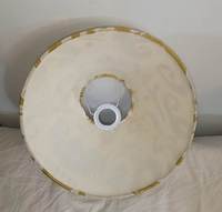 Abat-jour conique moderne en lin brodé de haute qualité, fait main, avec Velcro, pour lampes suspendues et lampadaires, idéal pour les chambres d'hôtel