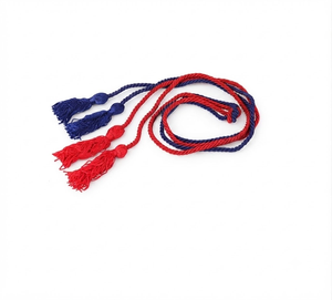 OEM/ODM Customized High Quality Mylar Waist Sash <b>Belt</b> with Metallic Tassel <b>Fringe</b> Brass Adjuster for Ceremonial Use Wholesale - Product Image 3