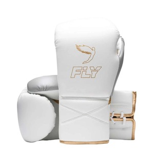 Fly professional Lightweight Moisture-Wicking Fly Boxing Gear Set Green <b>White</b> Genuine Leather Sparring Training Headgear Gloves - Product Image 2
