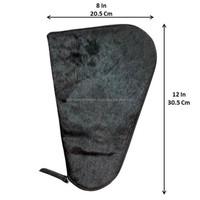 Fabricant Design personnalisé en cuir de vachette véritable étui de transport dissimulé pour pistolet pochette tactique chasse fermeture éclair sacs pour armes de poing