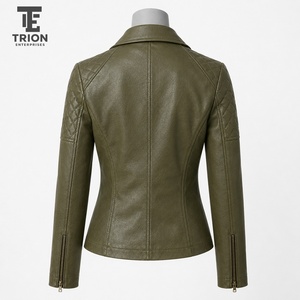 Veste en cuir élégante pour femme, conçue avec des matériaux de qualité supérieure pour un confort, une durabilité et un look confiant et tendance. - Product Image 5