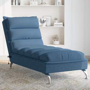 Chaise longue de massage bleue - Product Image 1