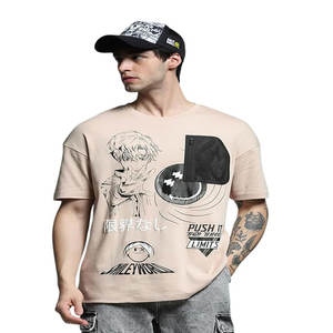 Camiseta de Alta Calidad para Hombre, de Lujo, Personalizada, 100% Algodón, Holgada, con Hombros Caídos, Cuello Redondo, Manga Corta, para Hombre y Mujer - Product Image 2
